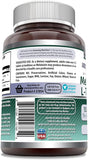 Amazing Nutrition Mélatonine Theanine comprimés, étiquette lisible du dosage