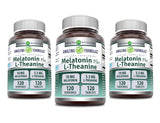 Amazing Nutrition Mélatonine Theanine comprimés, flacon, routine du soir relaxante