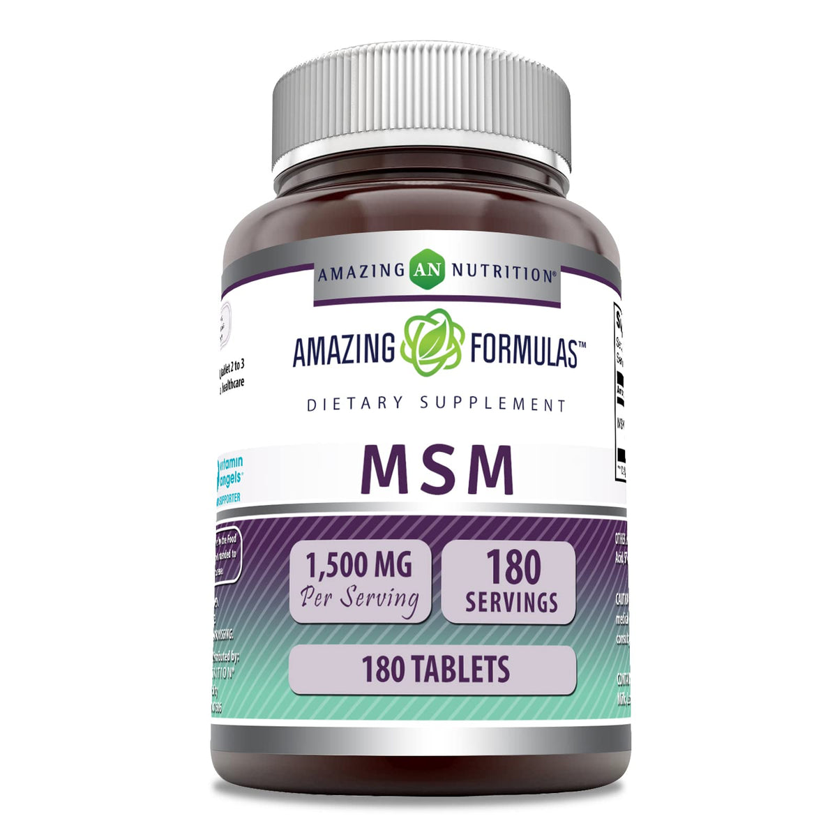 Amazing Nutrition MSM, boîte-tablettes pour une routine quotidienne pratique.