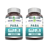Amazing Nutrition PABA, gélule 500 mg par portion, idéal pour une routine quotidienne.