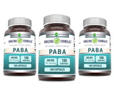PABA Amazing Nutrition — emballage pratique, 100 capsules, sans OGM.