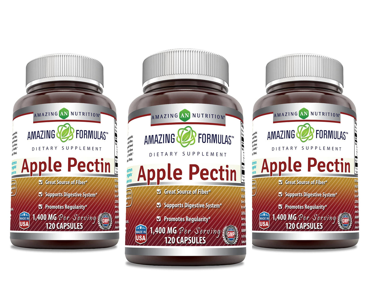 Capsules Amazing Nutrition Pectine de Pomme pour le confort digestif potentiel