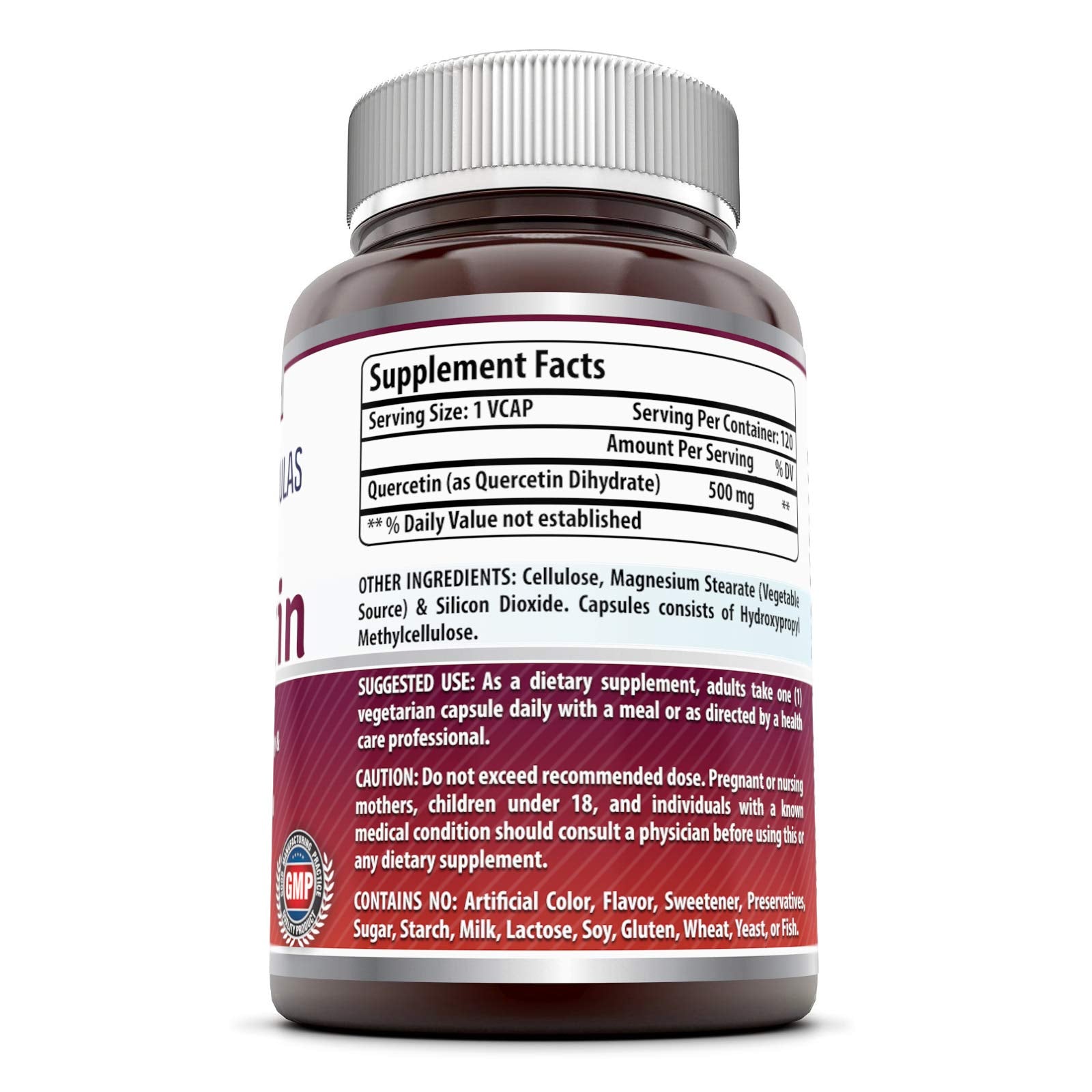 Quercétine Amazing Nutrition, capsules visibles, pour soutenir le confort quotidien.