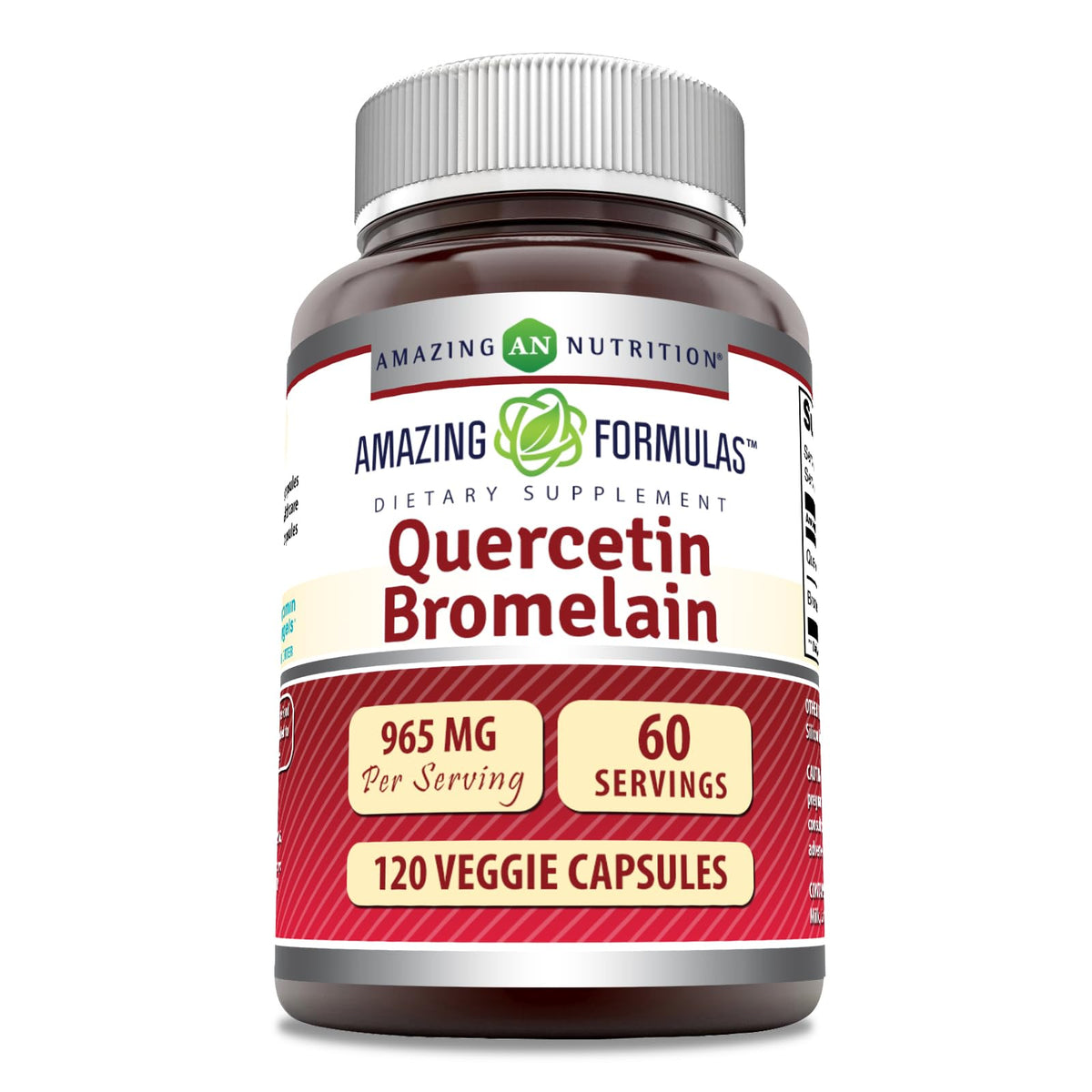 Amazing Nutrition Quercétine Bromélaïne – bouteille prête à l’emploi pour votre routine.