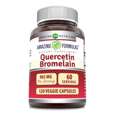 Amazing Nutrition Quercétine Bromélaïne – bouteille prête à l’emploi pour votre routine.
