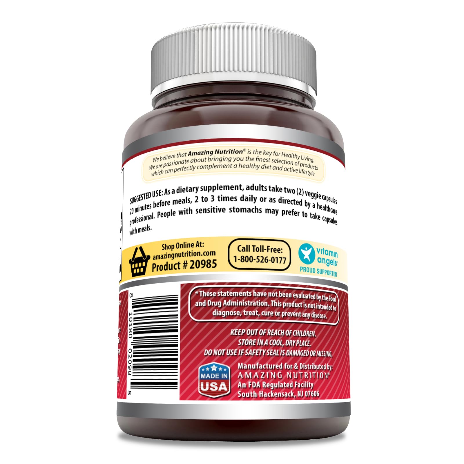 Étiquette claire des ingrédients pour mieux comprendre la formulation.
