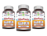 Amazing Nutrition Riboflavine 400 mg – bouteille pratique pour la supplémentation quotidienne.