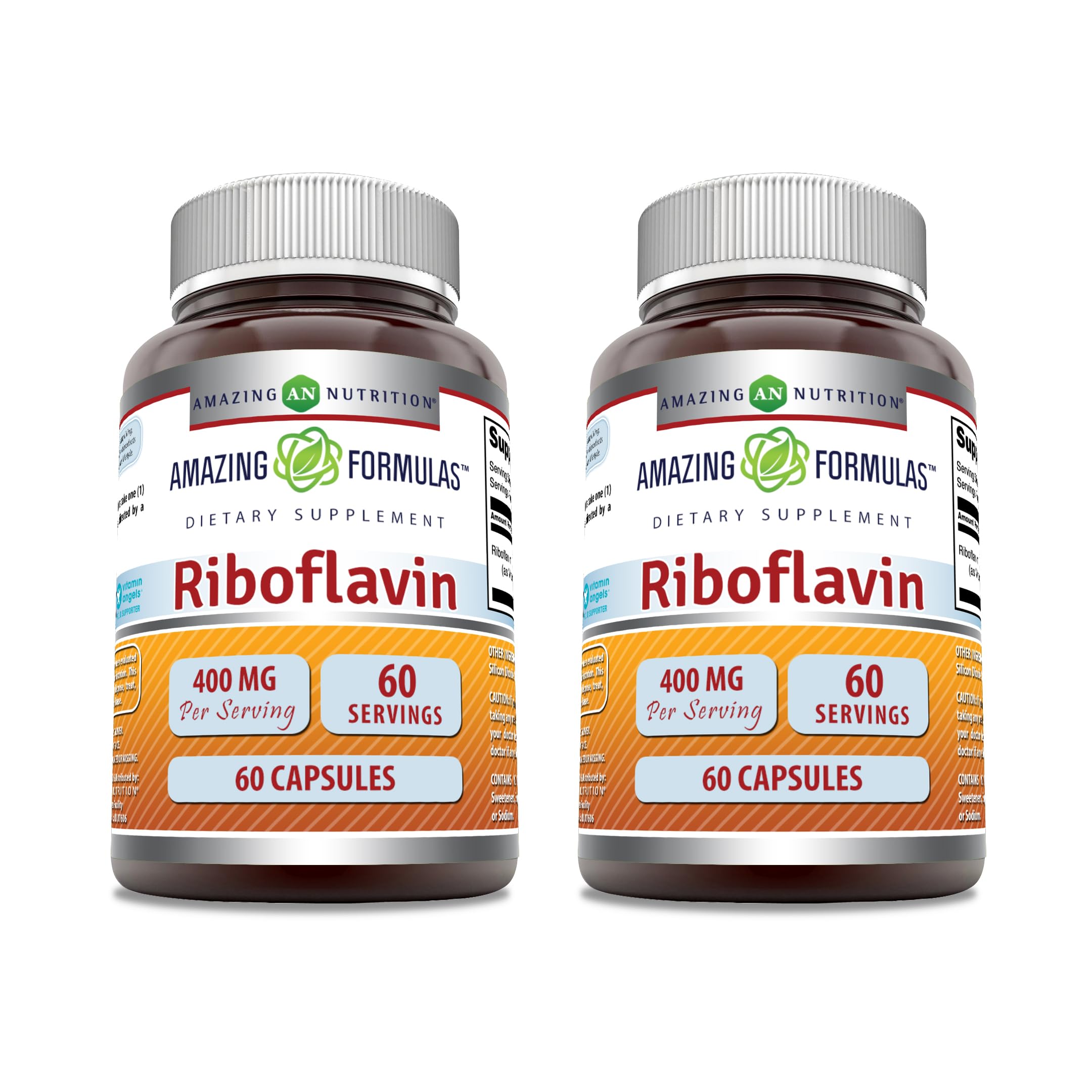  Amazing Nutrition riboflavine 400 mg dans la bouteille, usage quotidien pratique
