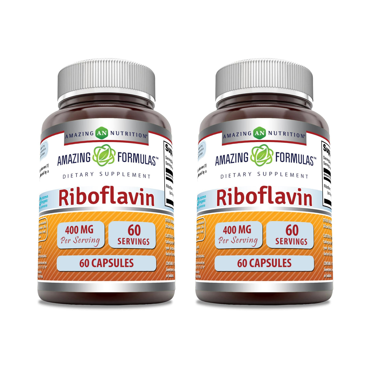  Amazing Nutrition riboflavine 400 mg dans la bouteille, usage quotidien pratique