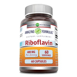 Amazing Nutrition Riboflavine – bouteille avant, source fiable de vitamine B2 pour le quotidien