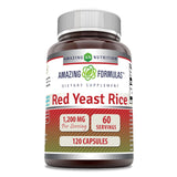 Amazing Nutrition riz rouge de levure – bouteille pratique et dose 1200 mg par portion