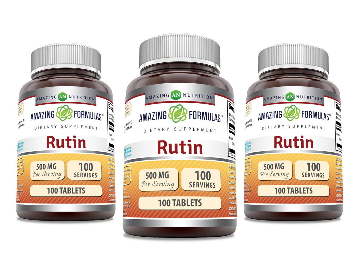 Amazing Nutrition Rutin tablettes 500 mg en boîte, soutien quotidien