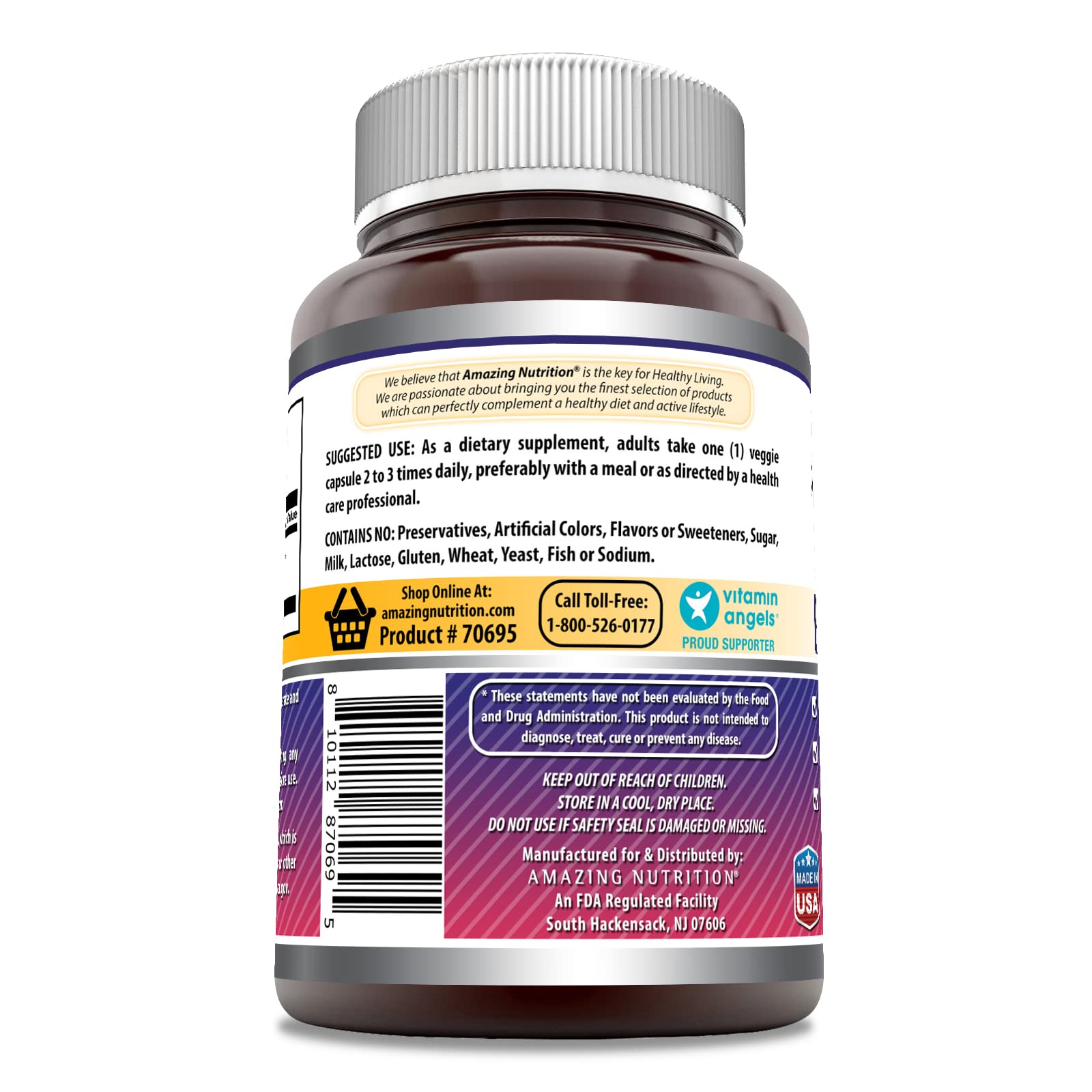 Utilisation quotidienne avec Amazing Nutrition Sureau pour le bien-être général.