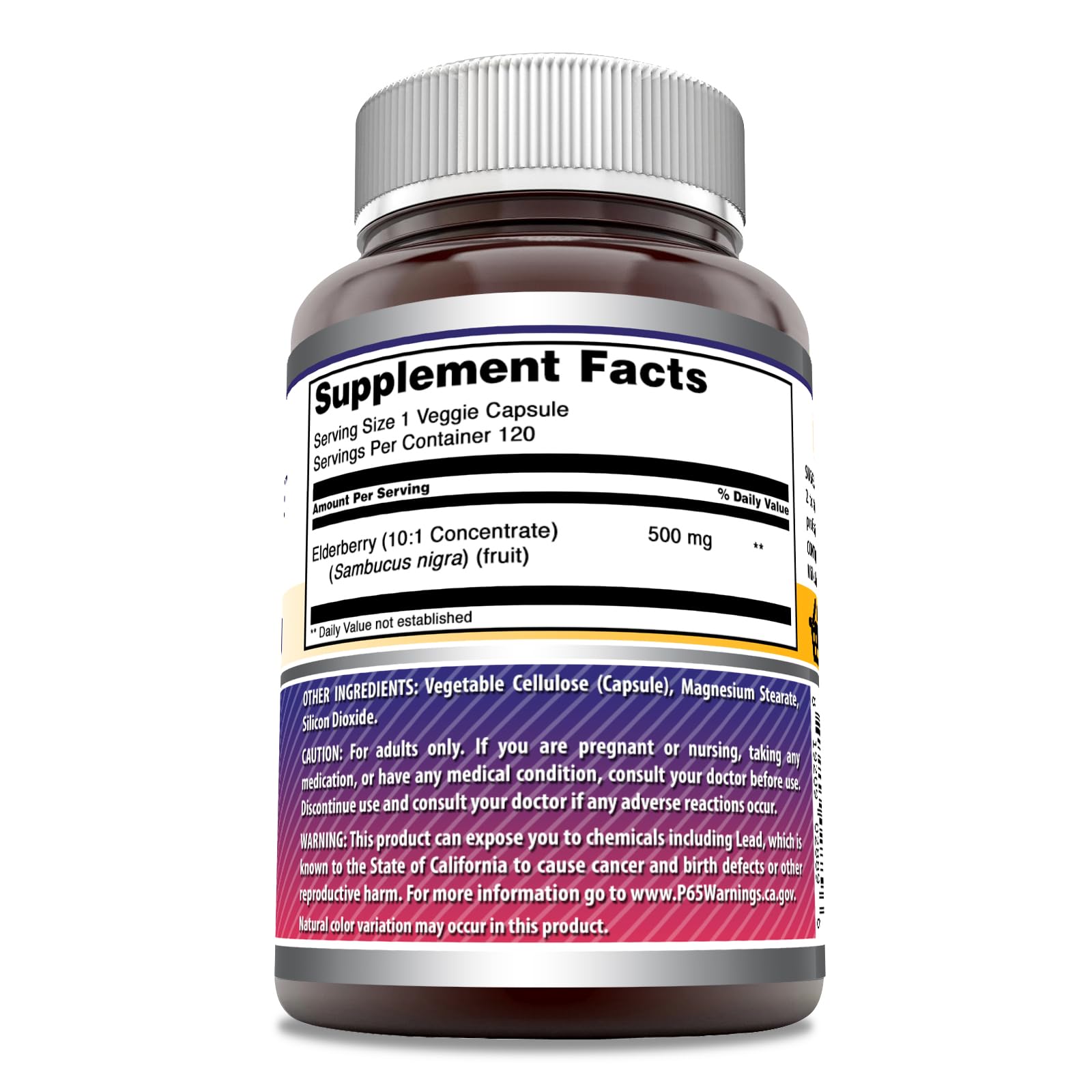 Amazing Nutrition Sureau Noir – Capsules vegetales, faciles a prendre au quotidien.