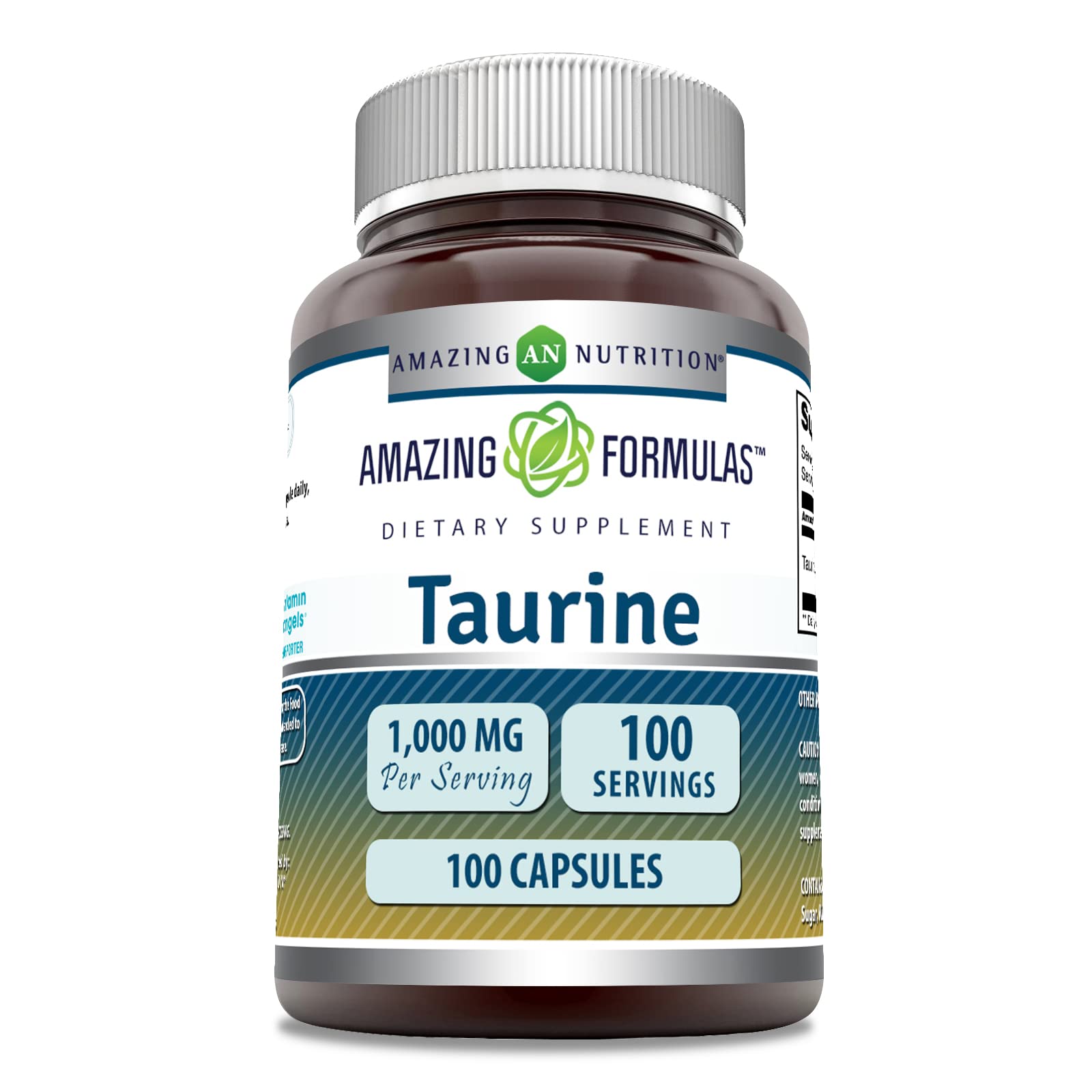 Amazing Nutrition Taurine capsules 1000 mg — dosage pratique pour le quotidien