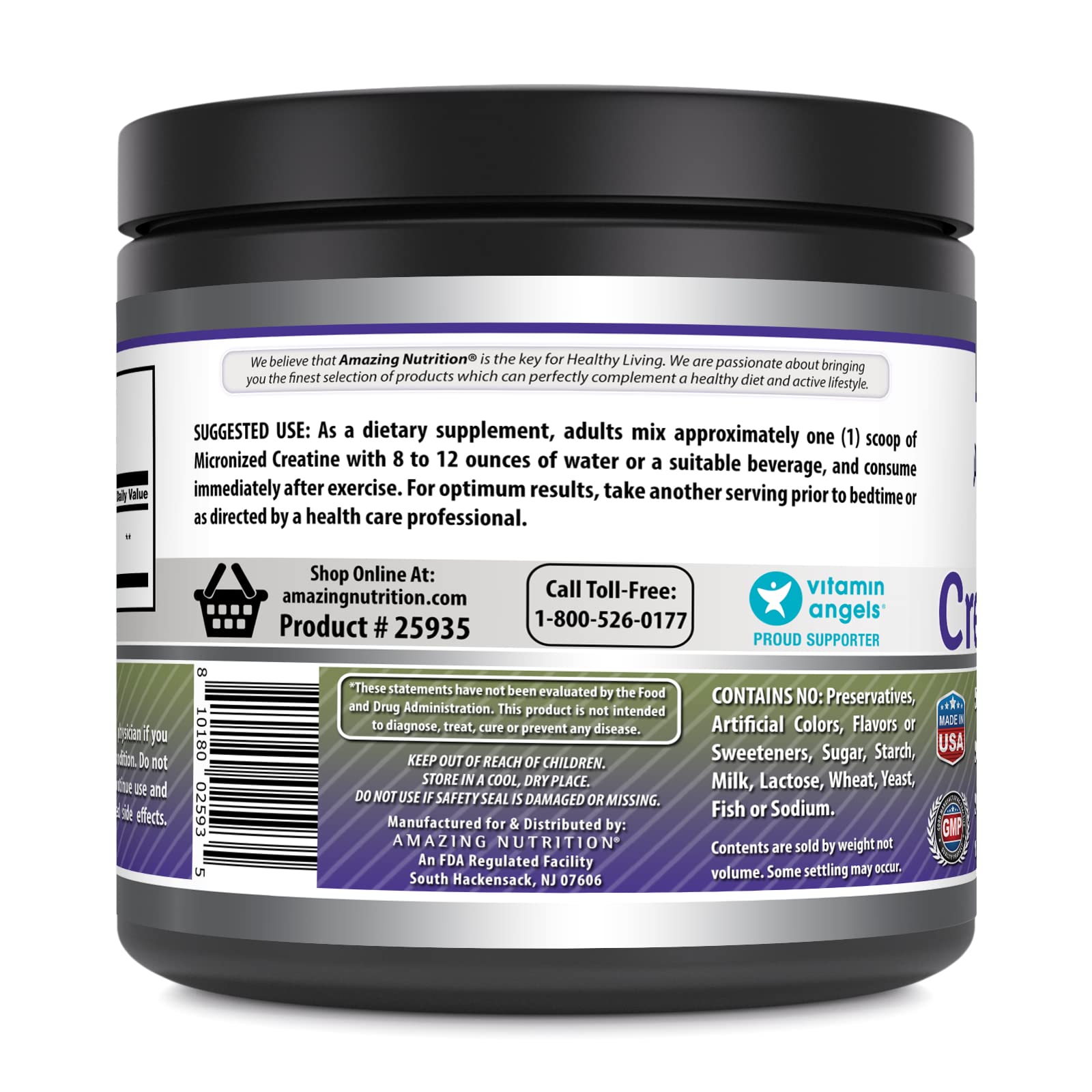 Amazing Nutrition poudre sans arôme, idéale pour mélanges personnalisés