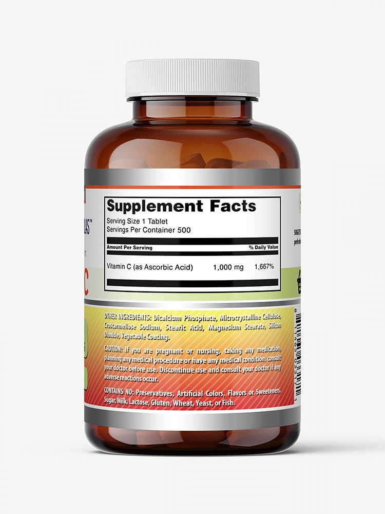 Amazing Nutrition Vitamine C 1000 mg — bouteille pratique pour le quotidien.