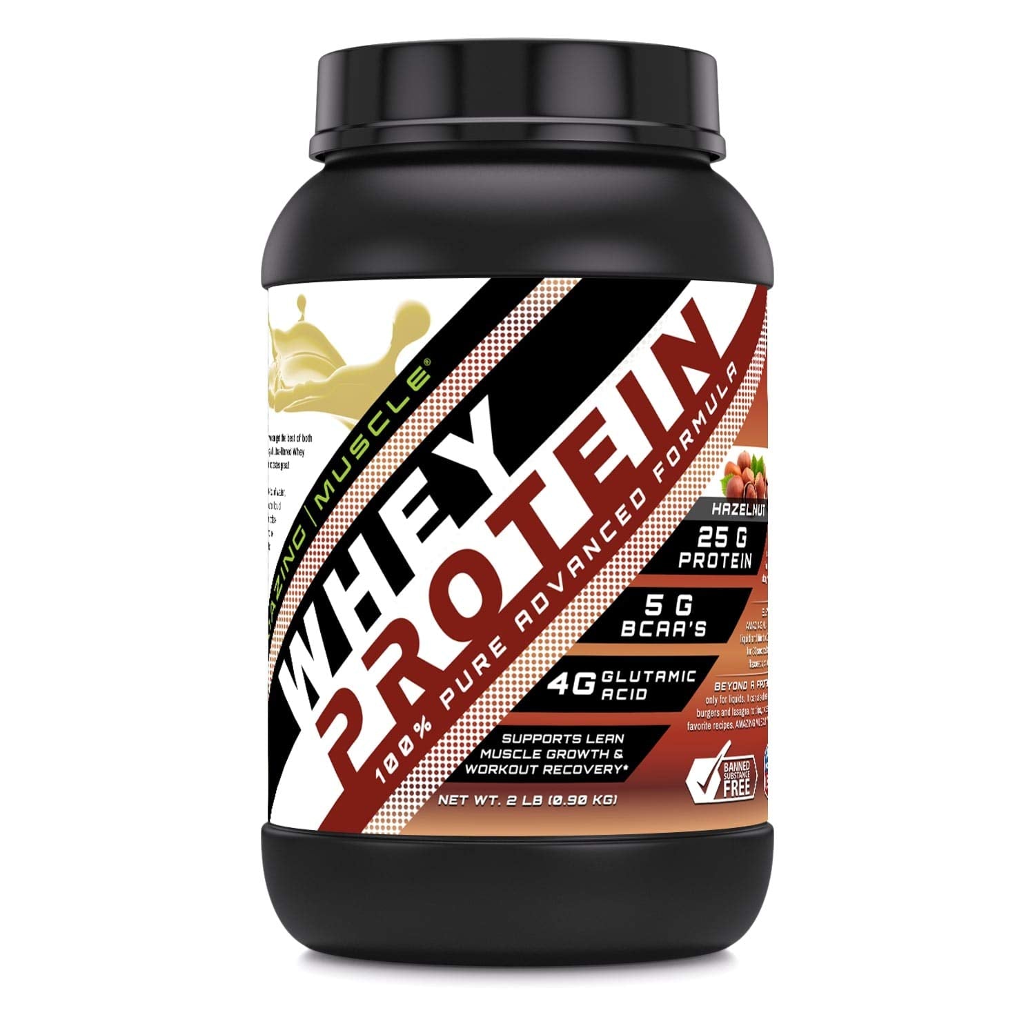 Amazing Nutrition Whey Noisette emballage clair et pratique pour votre routine protéinée
