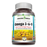 Amazing Omega 3.6.9 – Bouteille vue de face, soutien potentiel au bien-être quotidien.