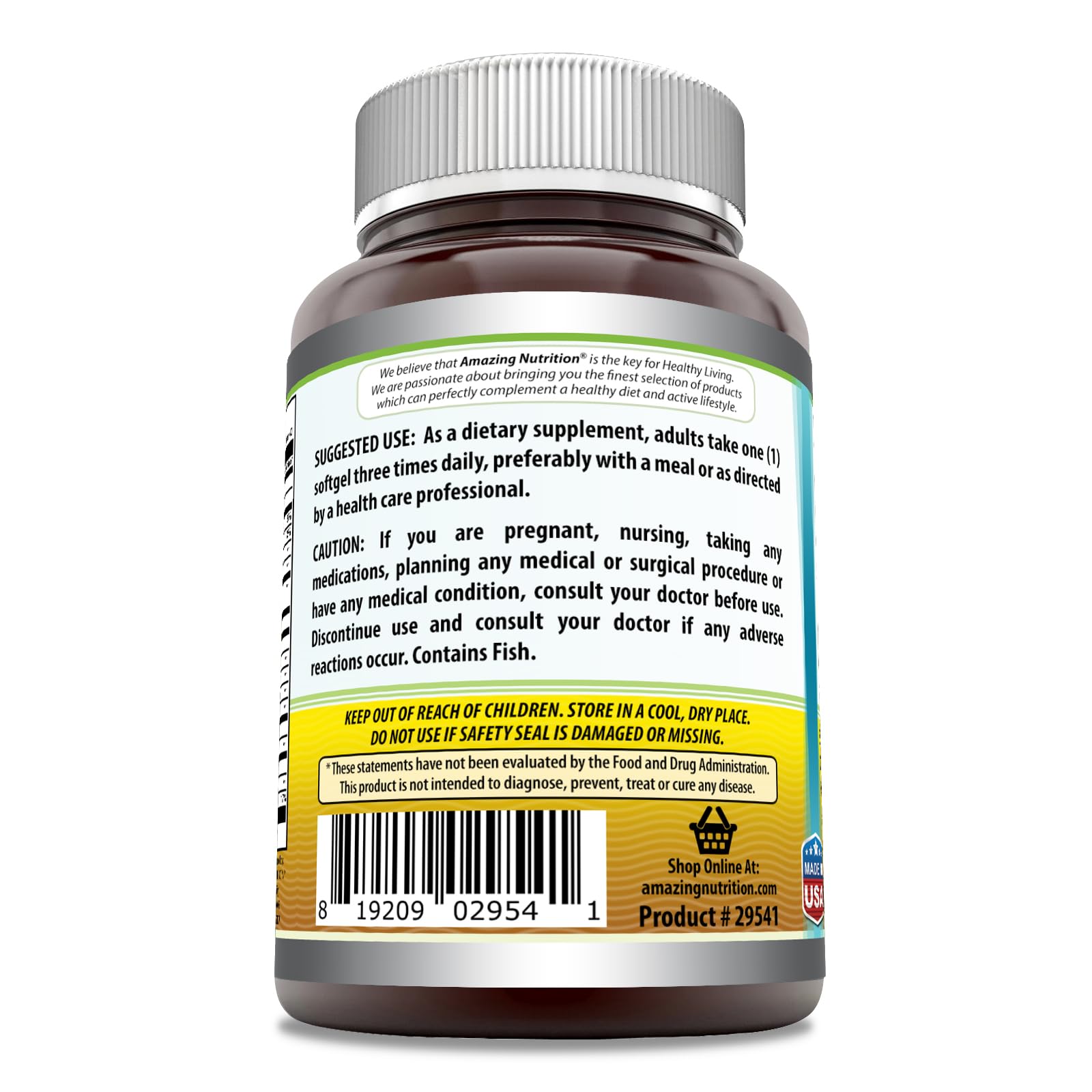 Amazing Omega 3.6.9 – Gélules visibles, formule pratique et non-OGM pour vos besoins nutritionnels.