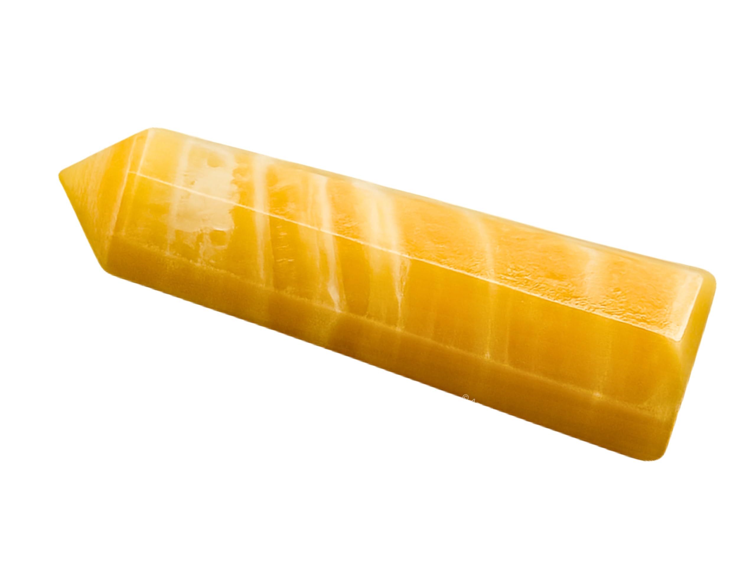 Amazing Gemstone obélisque calcite jaune, amplification énergétique et stabilité émotionnelle.