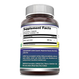 Étiquette indiquant sans OGM et sans gluten pour les gélules Alpha-lipoïque Amazing Formulas.