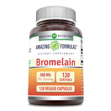 Bromélaïne Amazing Nutrition dans une bouteille, soutien digestif potentiel pour le quotidien.