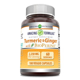 Amazing Nutrition curcuma-gingembre-bioperine-bouteille: capsule dorée et pratique pour votre routine.
