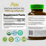 Gélules Sacha Inchi Amazon Andes, dosage 1000 mg par gélule.