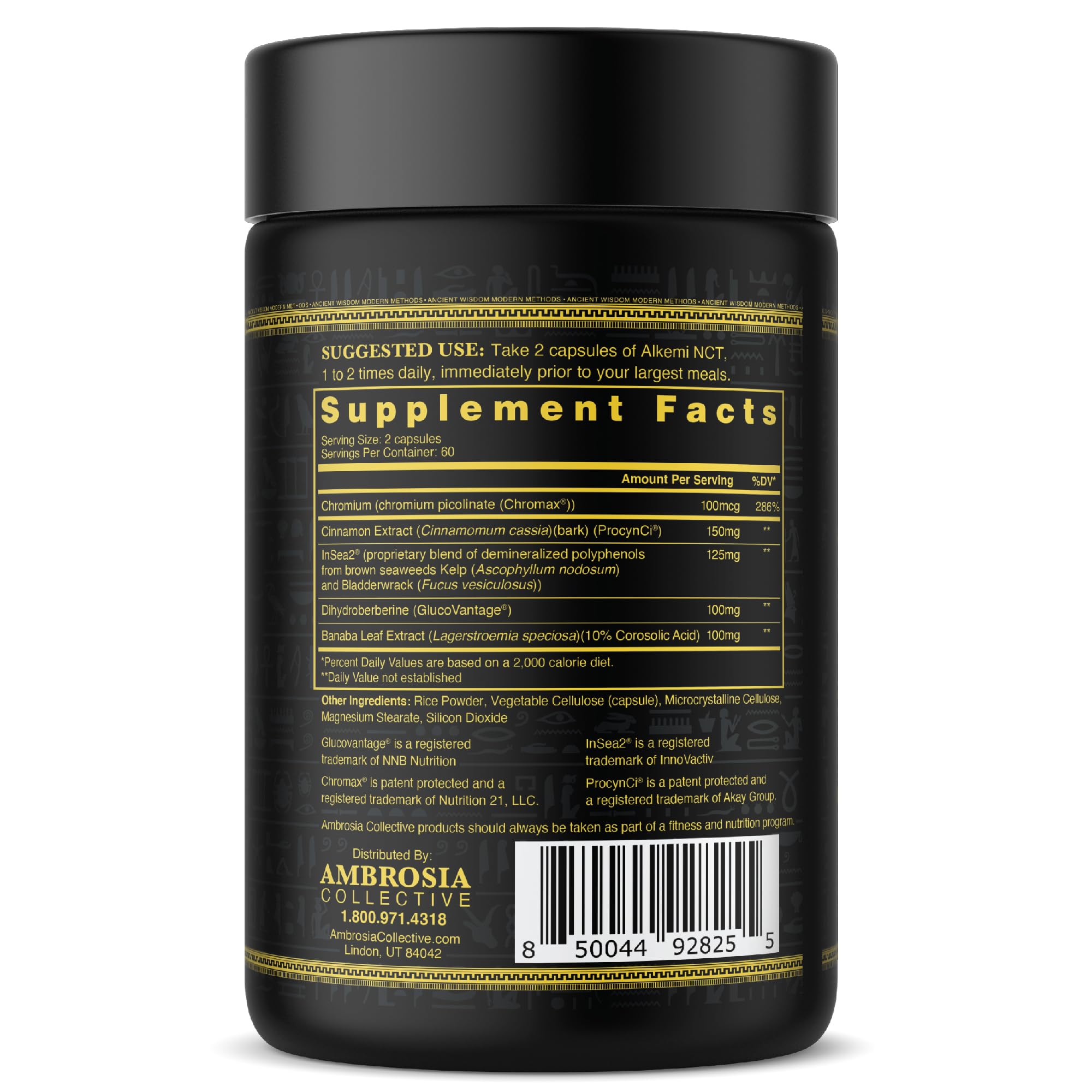 Ambrosia Alkemi NCT GlucoVantage Banaba aide potentielle gestion des glucides