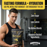 Ambrosia Hydroglyph - sachet-mesure pratique pour dosage rapide pendant l'entraînement.