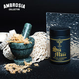 Ingrédients naturels Ambrosia, algue irlandaise, pureté biologique pour le soutien digestif potentiel.