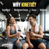 Ambrosia Kinetic – énergie durable sans agitation pendant l'entraînement.