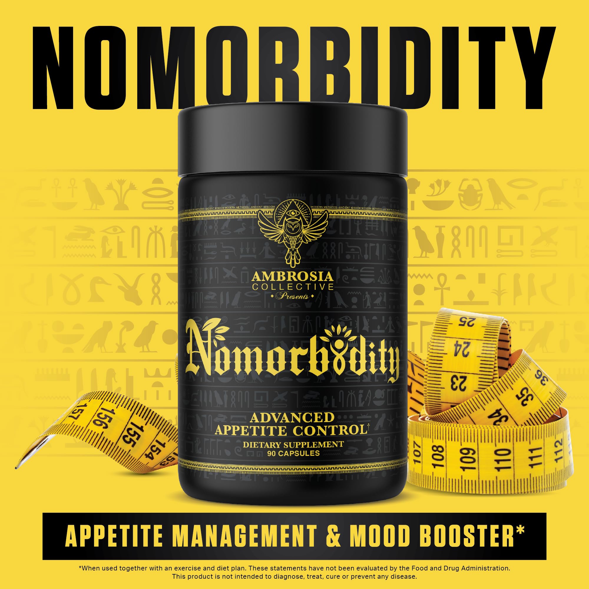 Ambrosia Nomorbidity — fiche nutritionnelle résumant les bénéfices potentiels.