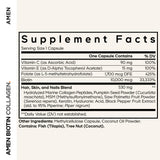 Amen Biotin Collagen: capsules faciles à avaler pour une routine quotidienne.