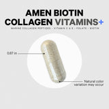 Amen Biotin Collagen: fabrication aux États-Unis dans une usine certifiée cGMP.