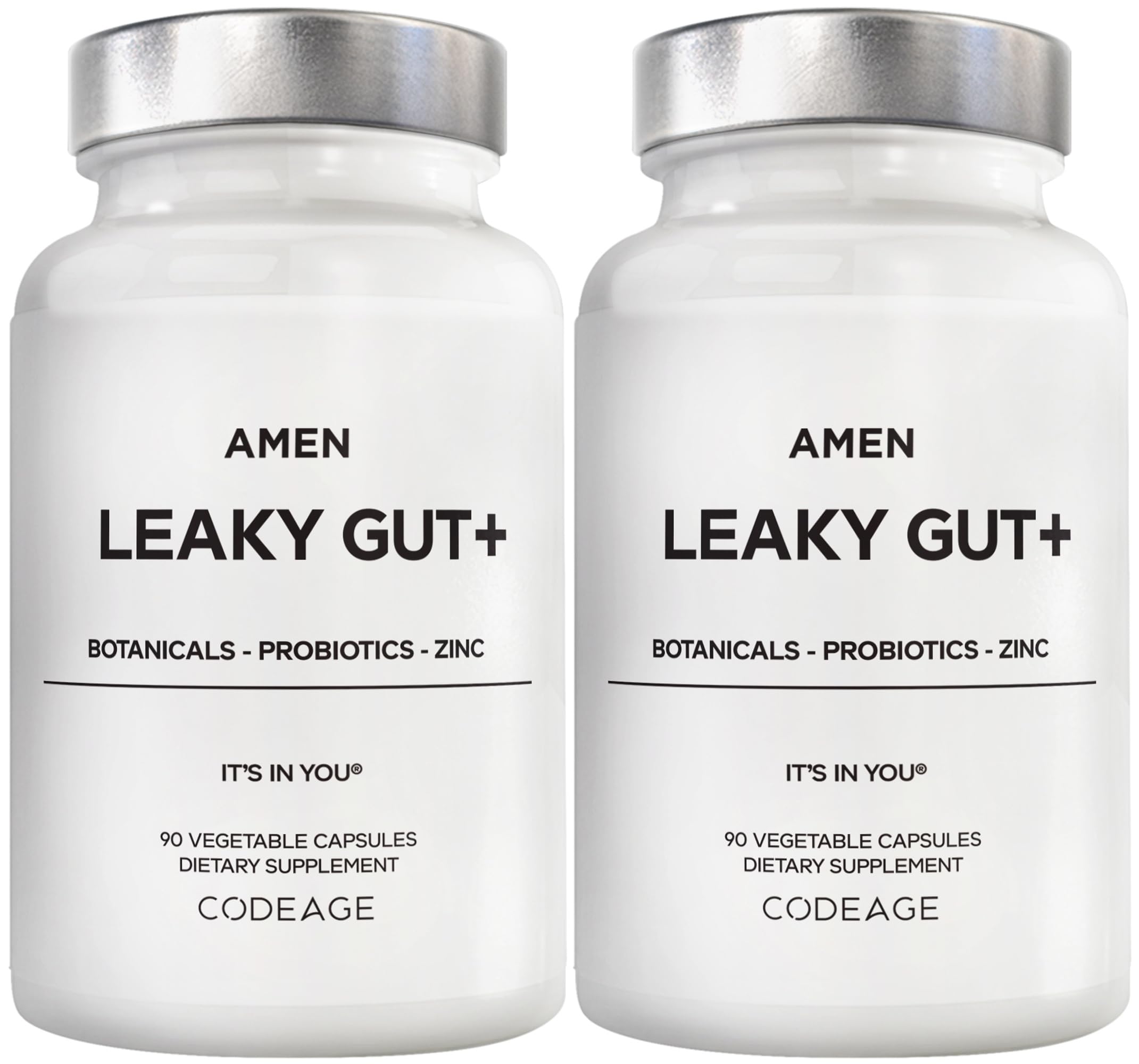 Amen Leaky Gut+ : bouteille de compléments pour le confort digestif potentiel