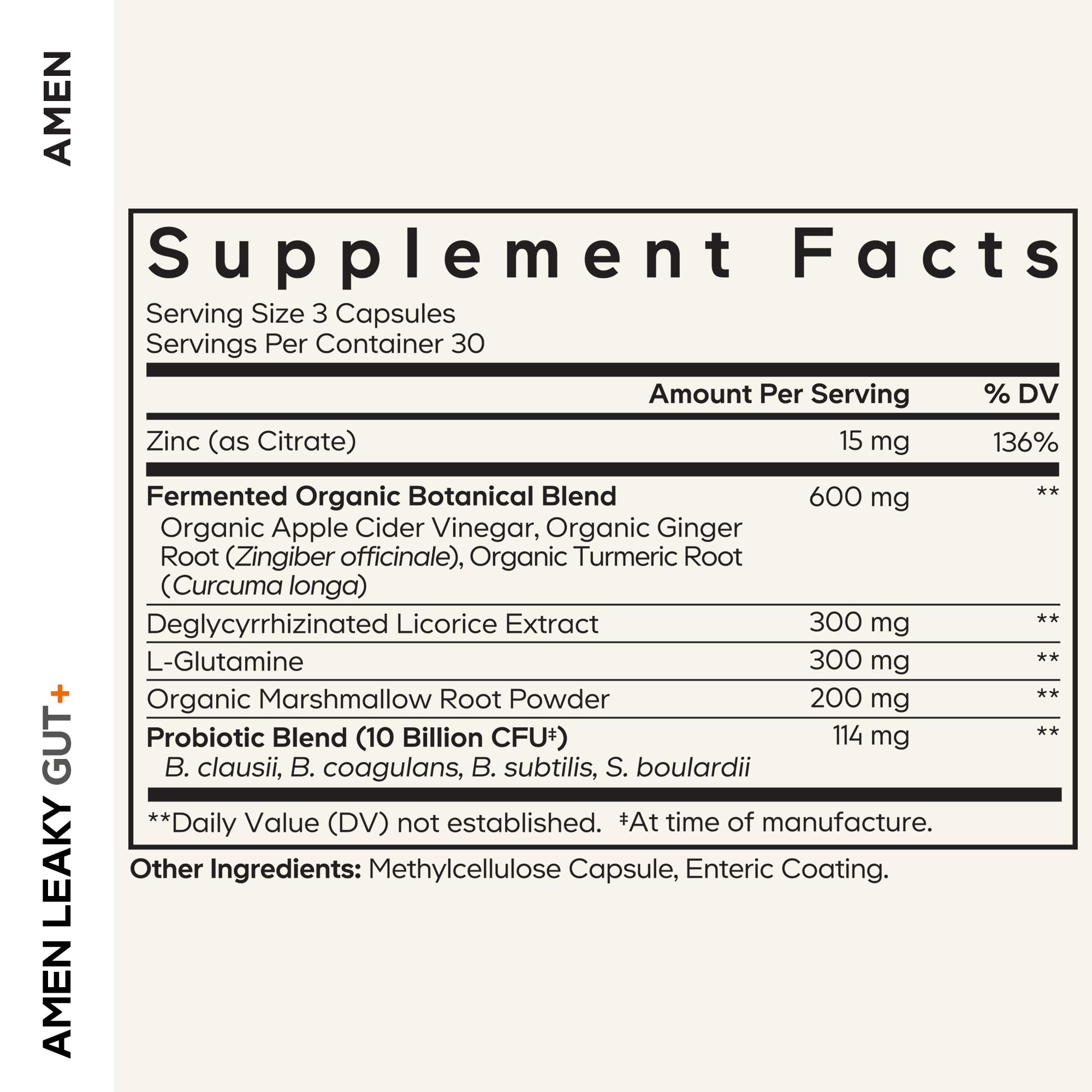 Amen Leaky Gut+ : capsules faciles à prendre au quotidien