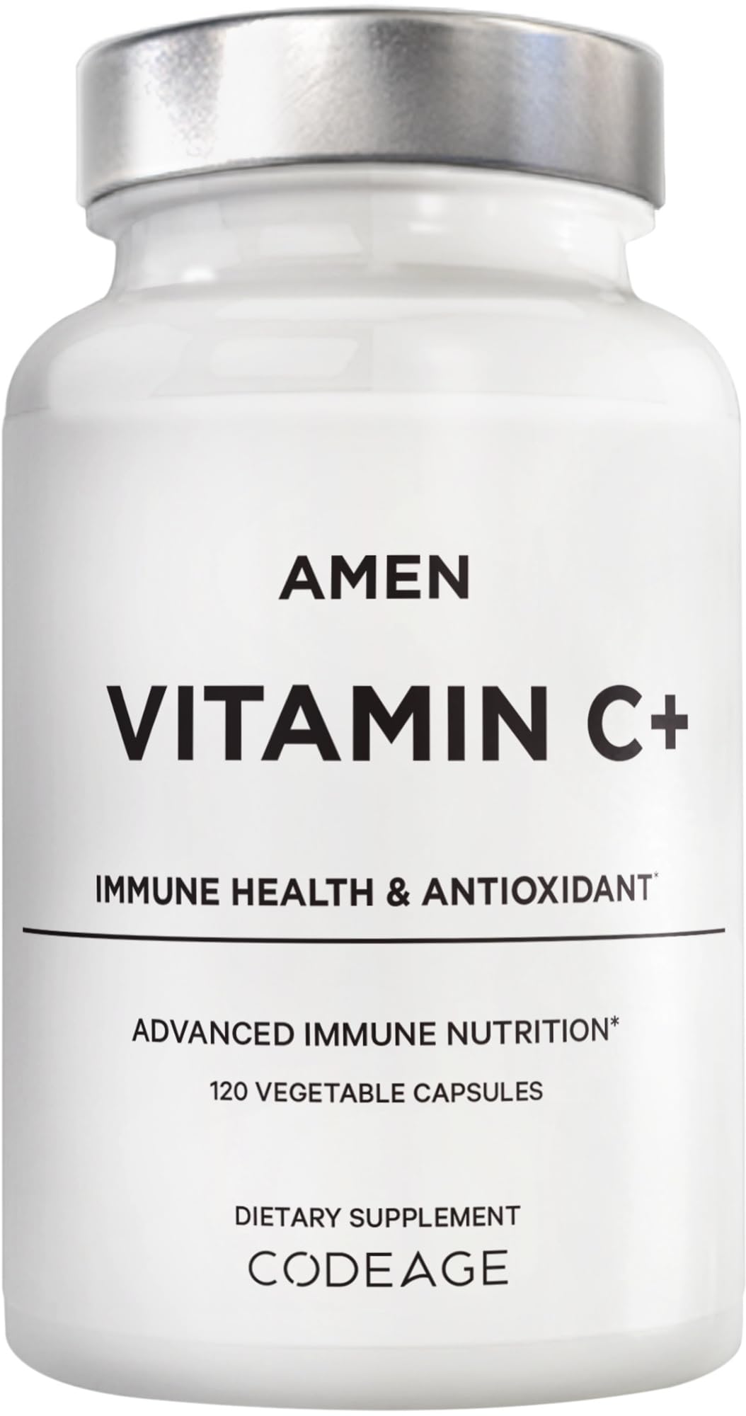 Amen Vitamin C+ avec zinc et bioflavonoïdes, capsules faciles à avaler.