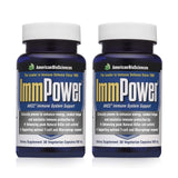 American BioSciences ImmPower: bouteille avec étiquette, dosage visible et suggestion d utilisation quotidienne