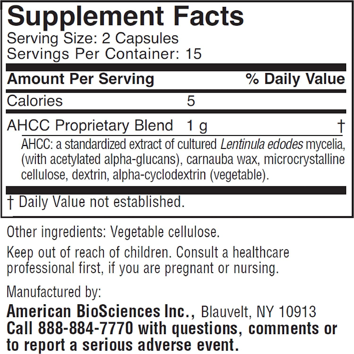 American BioSciences ImmPower: capsules à 500 mg, faciles à avaler et intégrer dans la routine