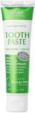 American Biotech Labs dentifrice SilverSol, texture douce pour un nettoyage quotidien.