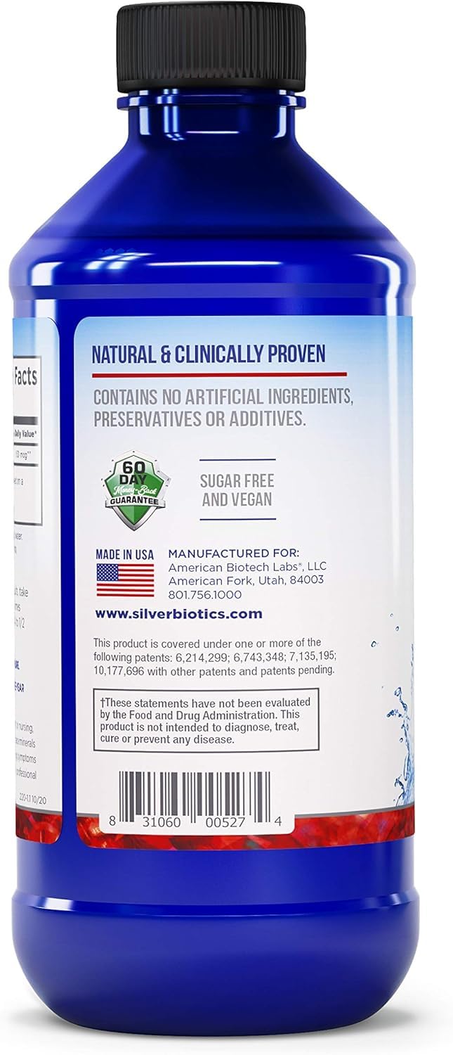 Pipette du Silver Biotics prête au dosage pour intégration facile.