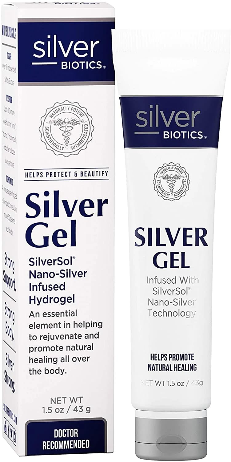 Gel SilverSol American Biotech Labs, emballage 1,5 oz pratique pour usage quotidien