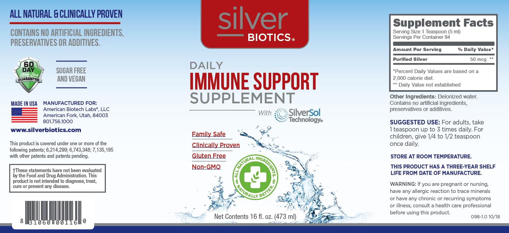 Certains médecins recommandent SilverBiotics selon les données disponibles.