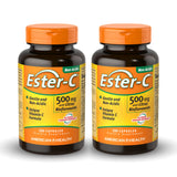 American Health Ester-C 500 mg – bouteille avec bioflavonoïdes, soutien immunitaire quotidien.