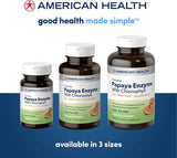 American Health Papaye Enzyme - étiquette claire et usage après repas