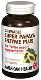 American Health Super Papaye Enzyme Plus — tablettes masticables, goût agréable et soutien digestif
