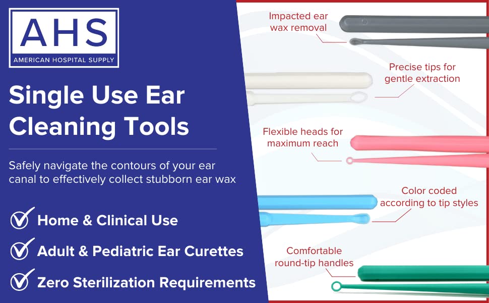 Curettes AMERICAN HOSPITAL SUPPLY conception douce et confortable