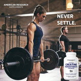 American Research Supplements Créatine Monohydrate – ingrédients sans gluten et sans OGM